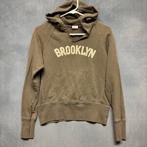 Y2K Wet Seal Hoodie Brooklyn Crop Top Boxy Blockcore Skater Grunge Comfy Small